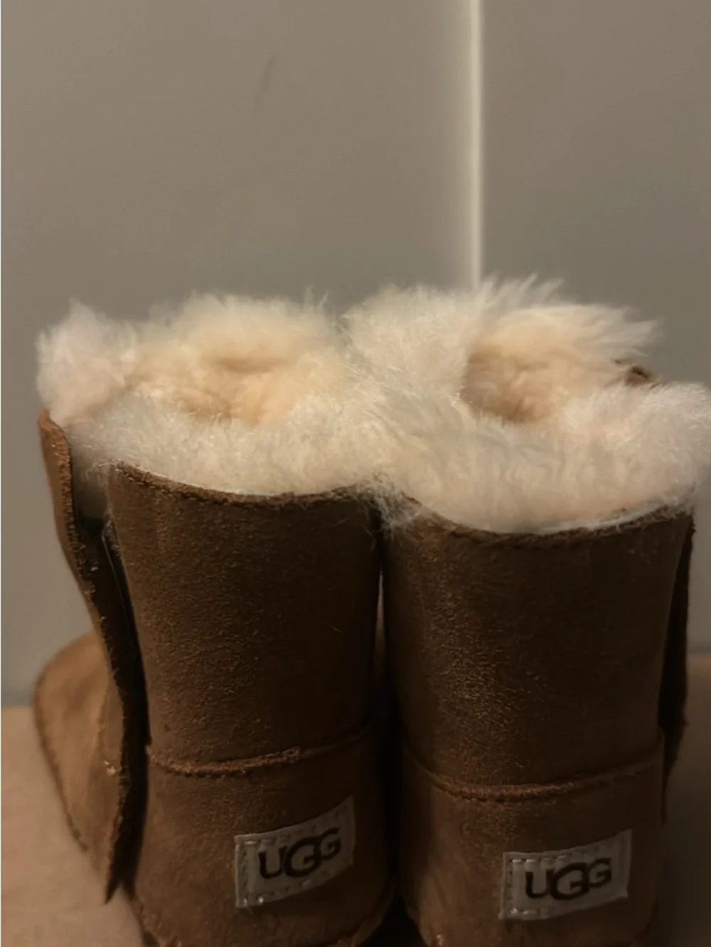 UGG Kids Chestnut Suede Shearling Booties